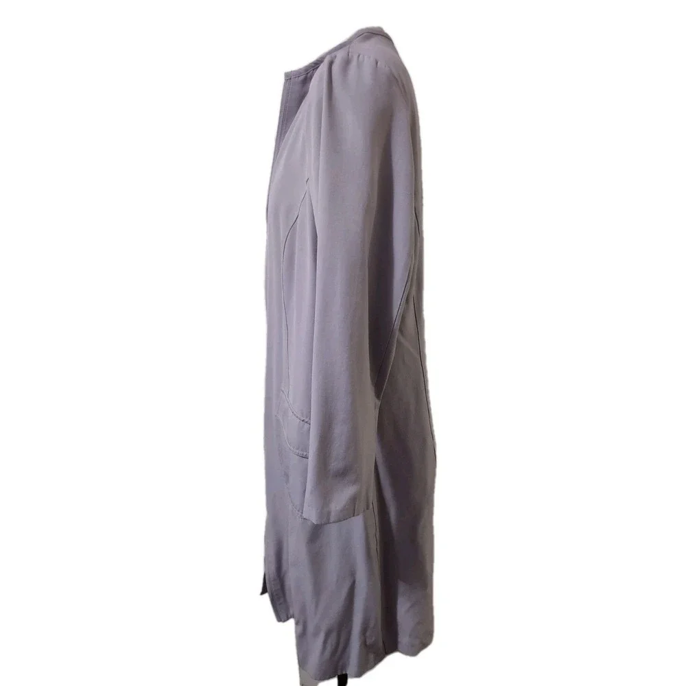 Allison Woods Jacket Women's Size 26W Gray Zip Up Long Sleeve 2 Pockets Stretch‎